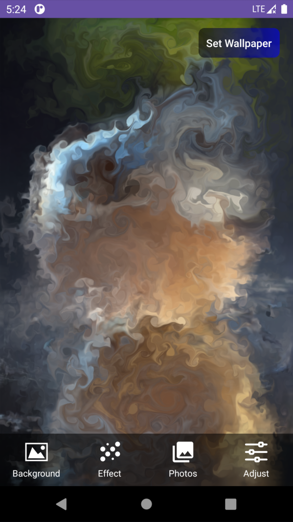 Fluid Photo Wallpaper app screenshot